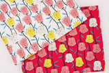 Rose Shirt Flower Patterned Fabric made in Korea by the Half Yard