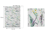 Watercolor Wild flowers Botanical Patterned Fabric made in Korea by the Half Yard