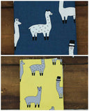 Animal, Llama Lama Character Fabric made in Korea by the Half Yard Oxford