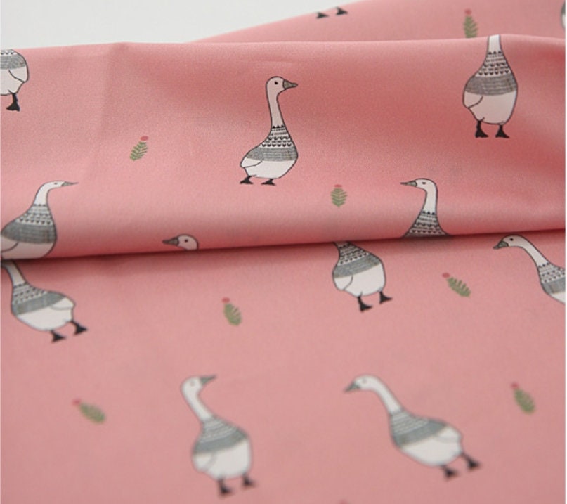 Goose Ethnic Patterned Fabric made in Korea by Half Yard Digital Textile Printing