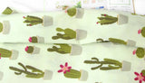 Cactus Succulent Patterned Fabric made in Korea Half Yard