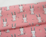 Rabbit patterned Fabric made in Korea by the Half Yard