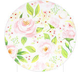 Watercolor Rose Flower Patterned Fabric made in Korea by the Half Yard