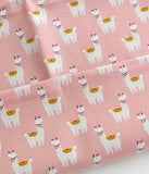 Llama Alpaca Fabric made in Korea, / Half Yard, Cotton 100%