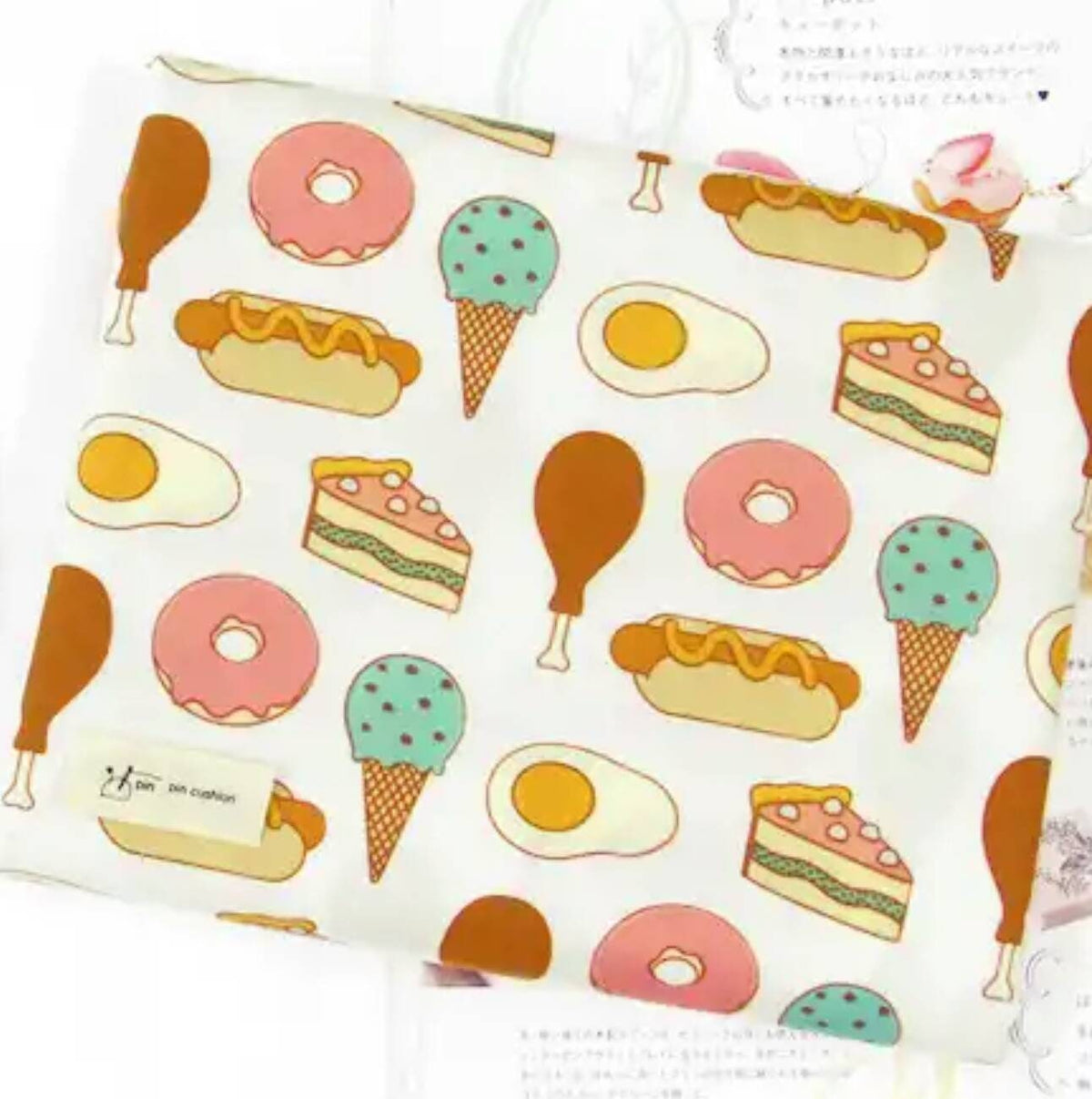 Food Patterned Fabric, Cute, Kids, Sewing, Quilt made in Korea by Half Yard