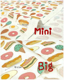 Food Patterned Fabric, Cute, Kids, Sewing, Quilt made in Korea by Half Yard