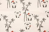 Panda Bamboo Fabric printed in Korea by the Half Yard