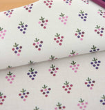 Grape patterned Fabric made in Korea by the Half Yard Digital Textile Printing Method