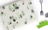 Little Forest Patterned Baby Fabric made in Korea by the Half Yard