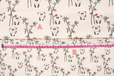 Panda Bamboo Fabric printed in Korea by the Half Yard