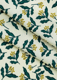 Christmas Holly Flower Fabric made in Korea by the Half Yard