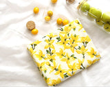 Watercolor Forsythia flowers Patterned Fabric made in Korea by the Half Yard