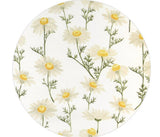 Watercolor Chamomile flowers Patterned Fabric made in Korea by the Half Yard