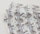 Koala Patterned Fabric, Cute, Kids, Sewing, Quilt made in Korea by the Half Yard