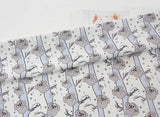 Koala Patterned Fabric, Cute, Kids, Sewing, Quilt made in Korea by the Half Yard