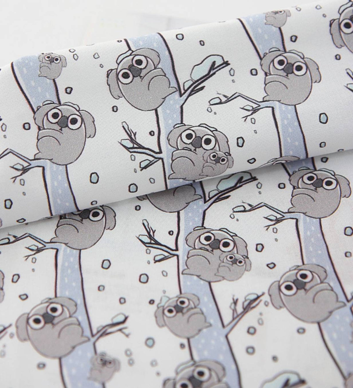 Koala Patterned Fabric, Cute, Kids, Sewing, Quilt made in Korea by the Half Yard