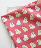 Cat Kitten Kitty printed Fabric,  made in Korea by Half Yard