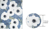 Big Anemone Flowers Floral Patterned Fabric made in Korea by the Half Yard