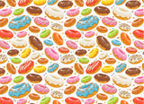 Doughnut patterned Fabric made in Korea by Half Yard DTP(Digital Textile Printing) Method