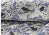 Lark Bird Leaf Flowers Fabric made in Korea by Half Yard