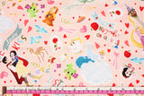 Disney Princess Cinderella Snow white Belle Rapunzel Fabric printed in Korea by the Half Yard