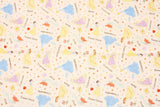 Disney Princess Cinderella Snow white Belle Rapunzel Ariel Fabric printed in Korea by the Half Yard