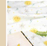 Cloud Star Sun Kids Patterned Fabric made in Korea by the Half Yard