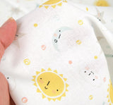 Cloud Star Sun Kids Patterned Fabric made in Korea by the Half Yard