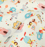 Circus Land Kids Patterned Fabric made in Korea by the Half Yard