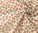 Azalea Flowers Floral Patterned Fabric made in Korea by the Half Yard