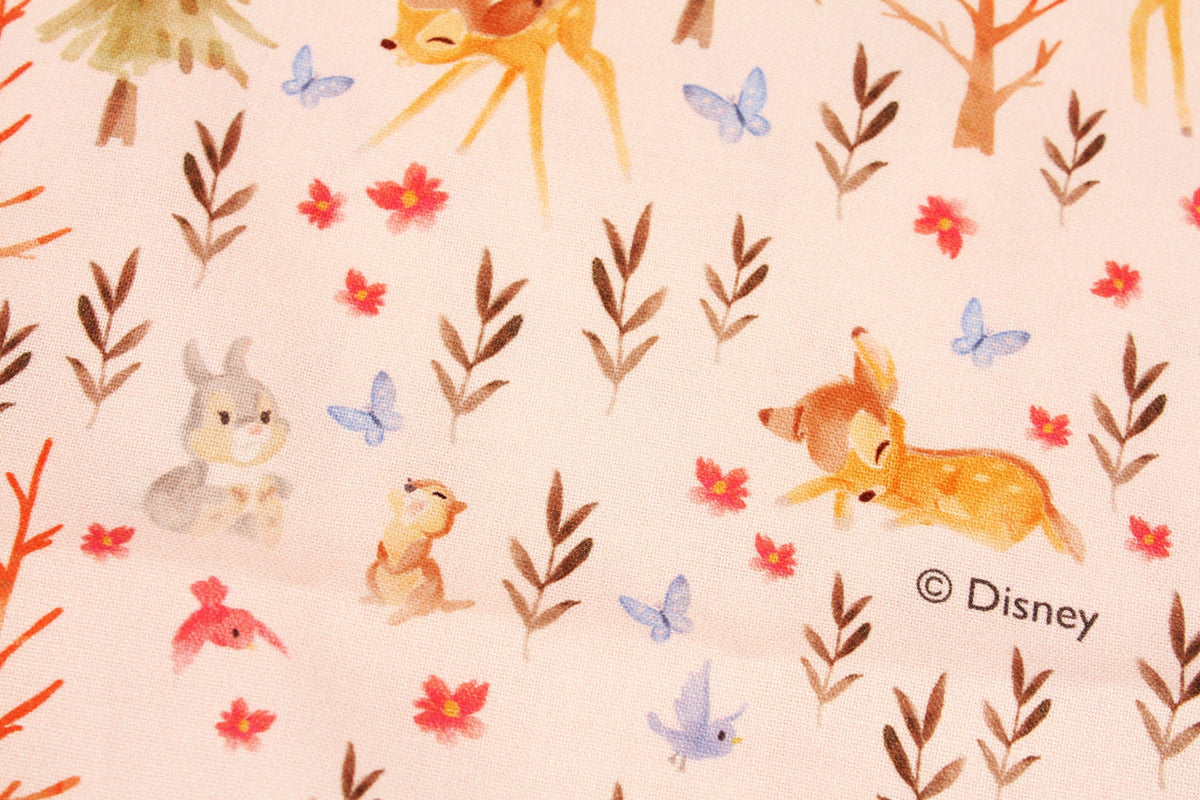 韓国で印刷されたディズニー バンビ サンパー ハーフヤード 18" x 43"