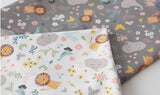 Animals Lion Elephant Goose Fabric made in Korea by Half Yard