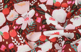 Flowers Floral Patterned Fabric made in Korea by the Half Yard