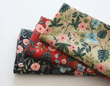 Flowers Floral printed Korean Fabric by the Half Yard Oxford