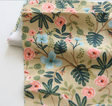 Flowers Floral printed Korean Fabric by the Half Yard Oxford