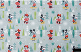 Christmas Disney Mickey Mouse Minnie Mouse Fabric made in Korea by the Half Yard