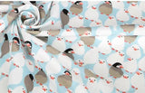 Birds Patterned Fabric made in Korea by Half Yard