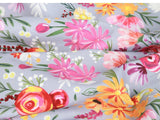 Flowers Floral Patterned Fabric made in Korea by the Half Yard