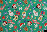 Christmas Disney Mickey Mouse Minnie Mouse Fabric made in Korea by the Panel