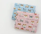 Dog Face Shiba French Bulldog Oxford Fabric made in Korea by the Half Yard