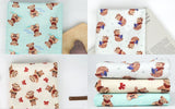 Teddy Bear Patterned Fabric made in Korea by the Half Yard