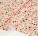 Bubble Flower patterned Fabric, Floral Fabric made in Korea by the Half Yard