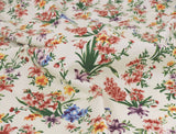 Hyacinth Flower patterned Fabric made in Korea by Half Yard