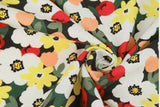 Floral patterned Fabric, Flowers Fabric made in Korea by the Half Yard