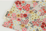 Wild Flower patterned Fabric, Floral Fabric made in Korea by the Half Yard