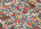 Wild Flower patterned Fabric, Floral Fabric made in Korea by the Half Yard