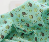 Kiwi patterned Fabric made in Korea by the Half Yard Digital Textile Printing Method