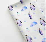 Cute Penguin Fabric made in Korea by Half Yard