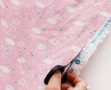 Cloud Rain Drop patterned Fabric made in Korea by Half Yard