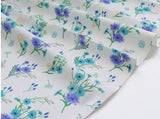 Cornflower patterned Fabric made in Korea by Half Yard